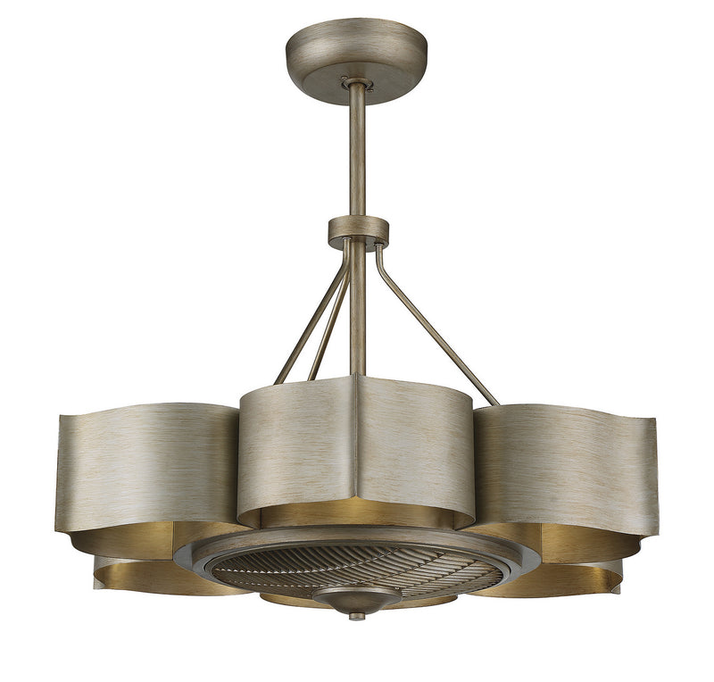 Savoy House 39-FD-125-53 Six Light Fan D'lier, Silver Patina