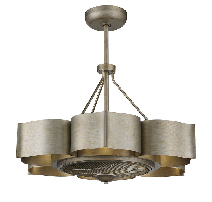 Savoy House 39-FD-125-53 Six Light Fan D'lier, Silver Patina