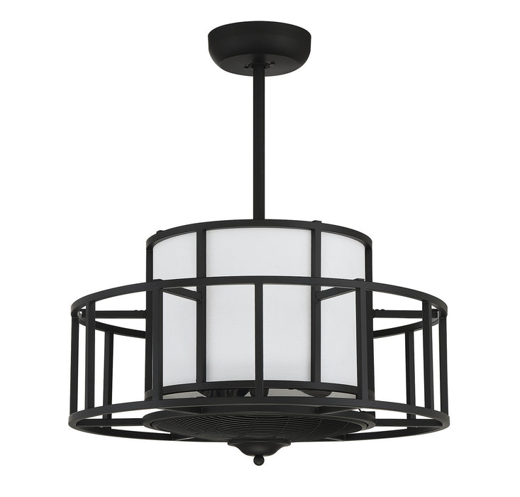 Savoy House 30-FD-126-89 Four Light Fan D'Lier, Matte Black
