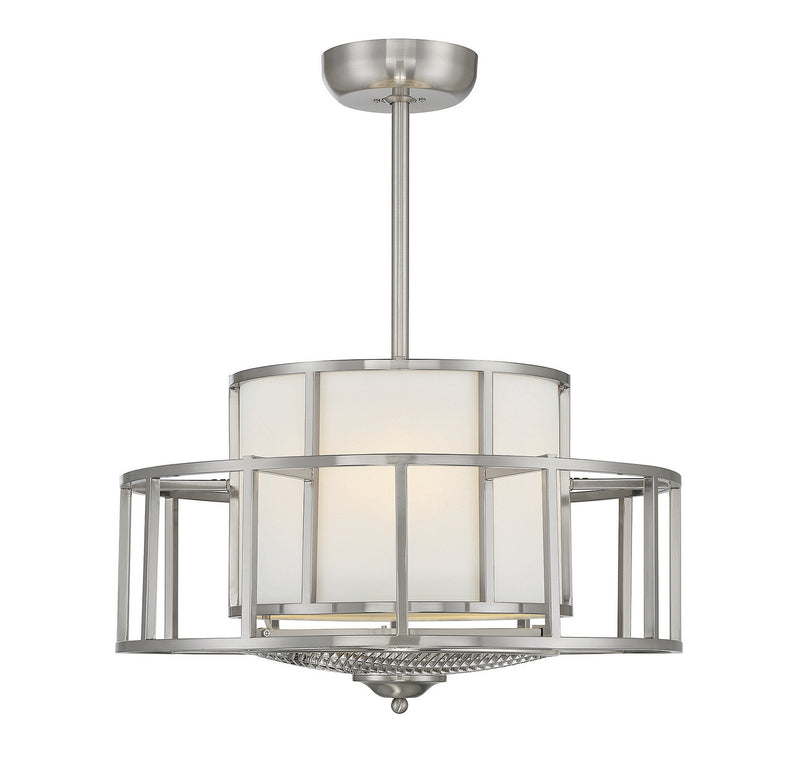 Savoy House 30-FD-126-SN Four Light Fan D'Lier, Satin Nickel