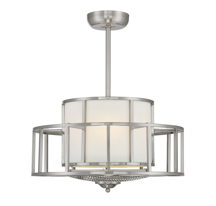 Savoy House 30-FD-126-SN Four Light Fan D'Lier, Satin Nickel