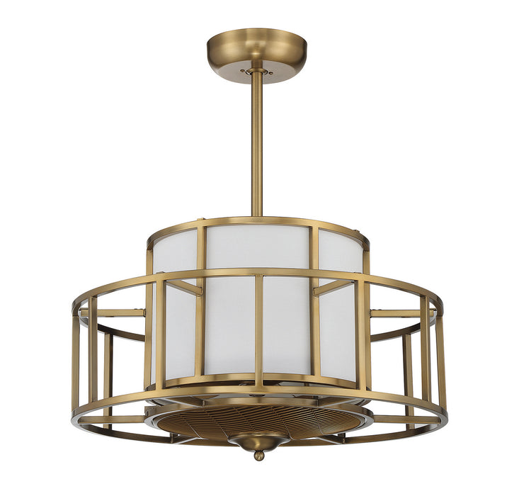 Savoy House 30-FD-126-322 Four Light Fan D'Lier, Warm Brass