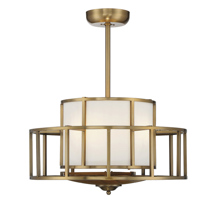 Savoy House 30-FD-126-322 Four Light Fan D'Lier, Warm Brass