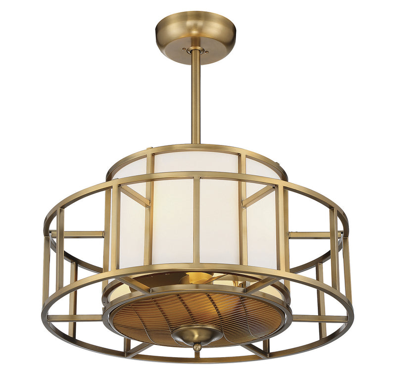 Savoy House 30-FD-126-322 Four Light Fan D'Lier, Warm Brass