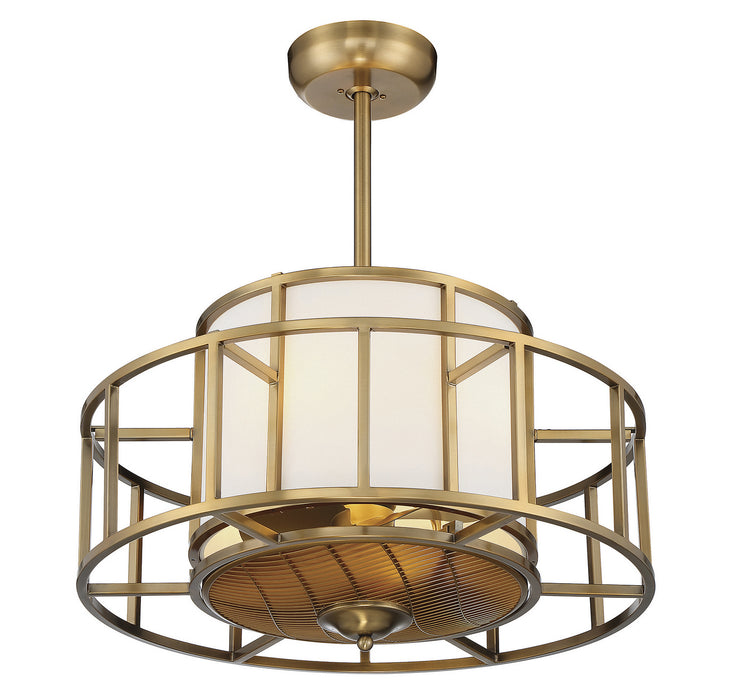 Savoy House 30-FD-126-322 Four Light Fan D'Lier, Warm Brass