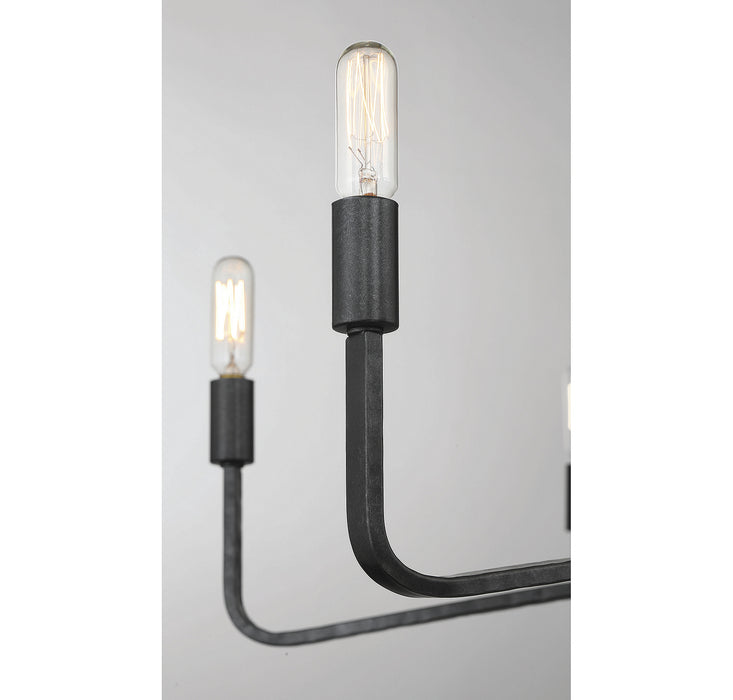 Savoy House 1-6400-8-190 Eight Light Chandelier, Forged Iron