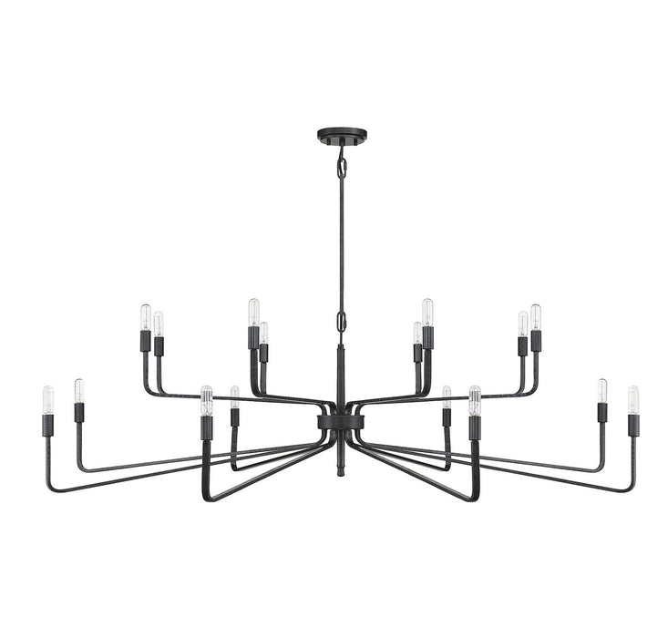 Savoy House 1-6402-16-190 16 Light Chandelier, Forged Iron