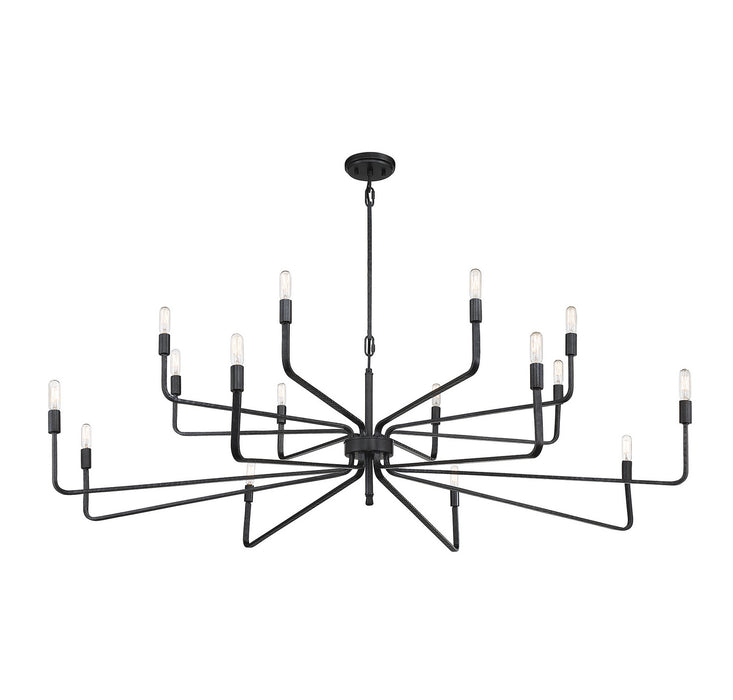 Savoy House 1-6402-16-190 16 Light Chandelier, Forged Iron