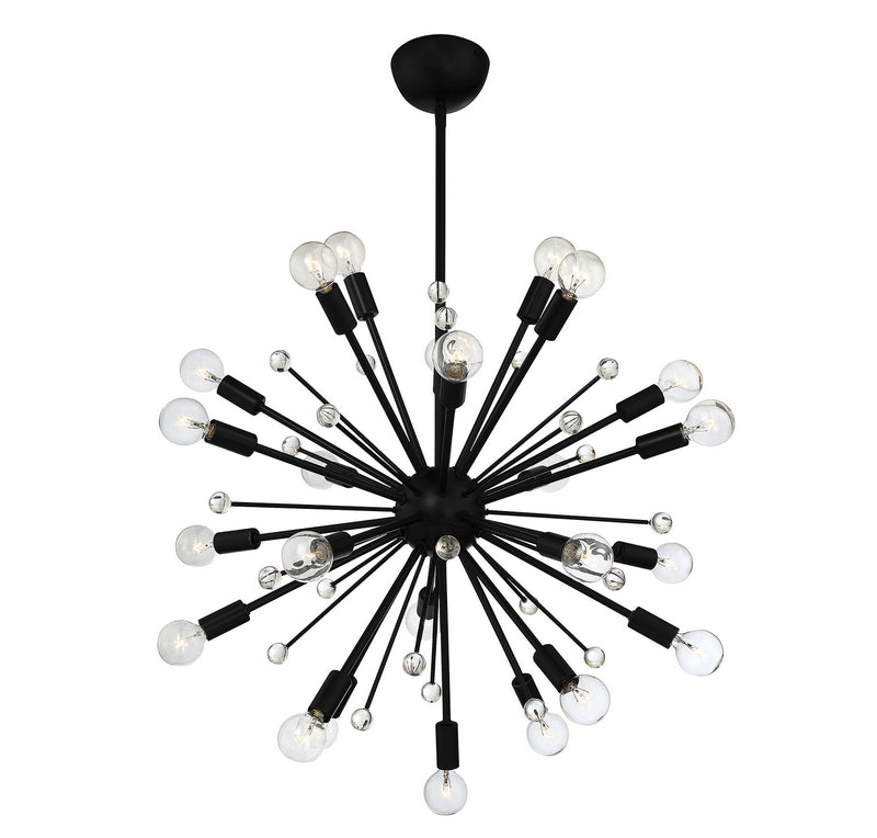 Savoy House 7-6099-24-89 24 Light Chandelier, Matte Black