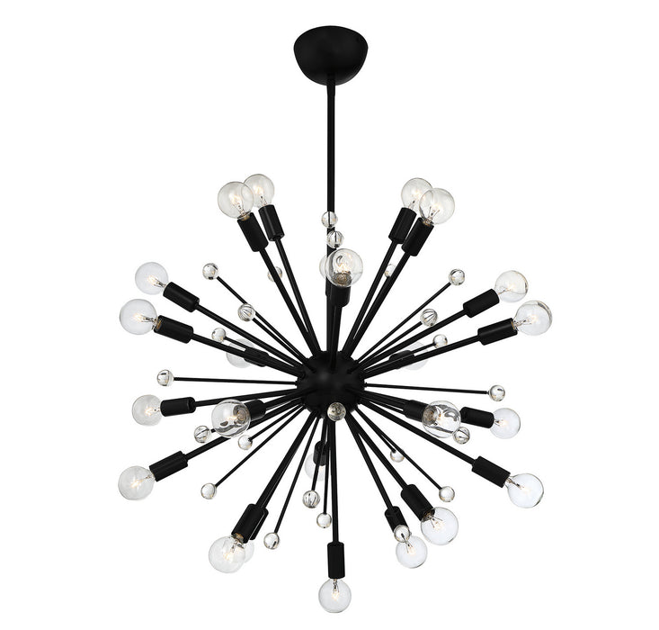 Savoy House 7-6099-24-89 24 Light Chandelier, Matte Black