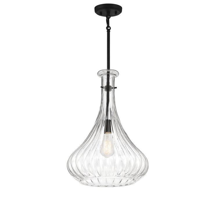 Savoy House 7-2265-1-89 One Light Pendant, Matte Black