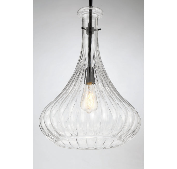 Savoy House 7-2265-1-89 One Light Pendant, Matte Black