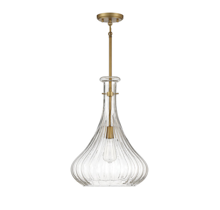 Savoy House 7-2265-1-322 One Light Pendant, Warm Brass