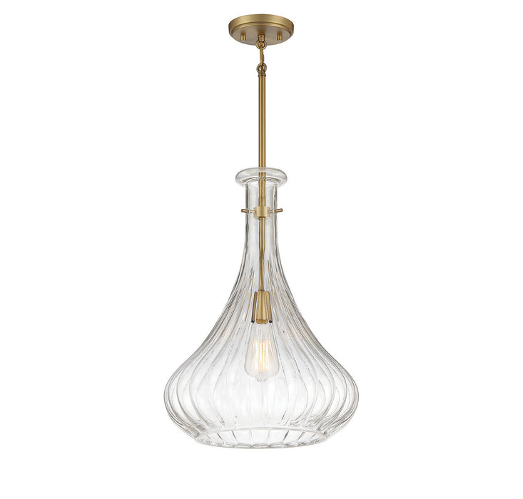Savoy House 7-2265-1-322 One Light Pendant, Warm Brass