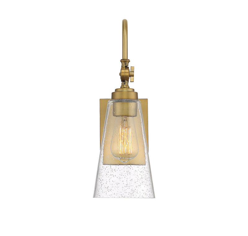 Savoy House 9-108-1-322 One Light Wall Sconce, Warm Brass