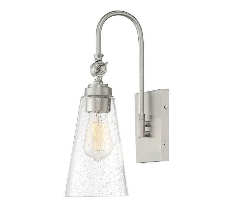 Savoy House 9-108-1-SN One Light Wall Sconce, Satin Nickel