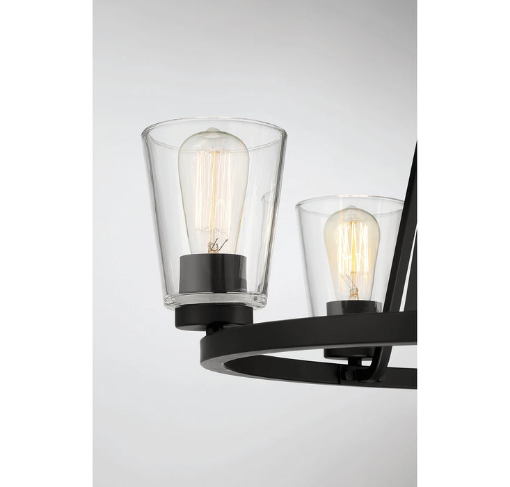 Savoy House 1-1021-5-89 Five Light Chandelier, Matte Black