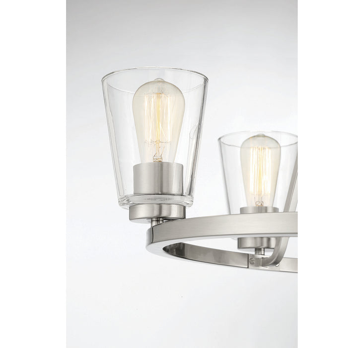 Savoy House 1-1021-5-SN Five Light Chandelier, Satin Nickel