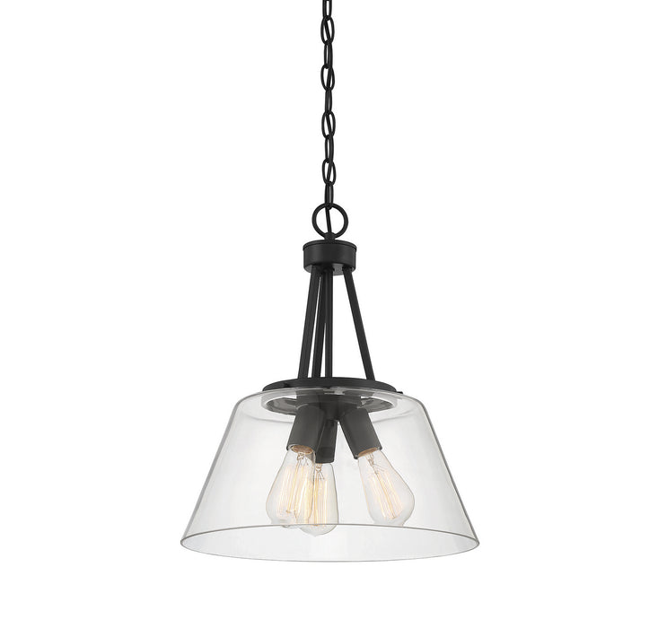 Savoy House 7-1025-3-89 Three Light Pendant, Matte Black