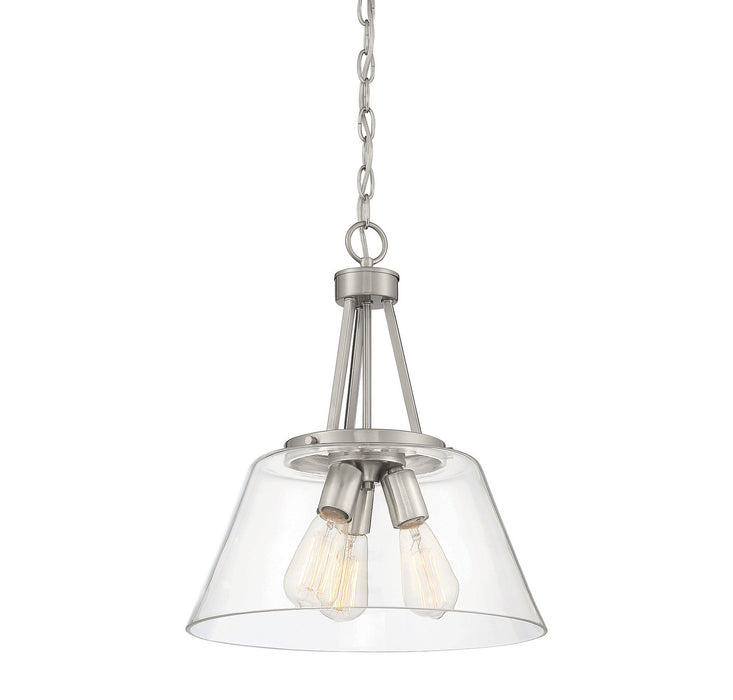 Savoy House 7-1025-3-SN Three Light Pendant, Satin Nickel
