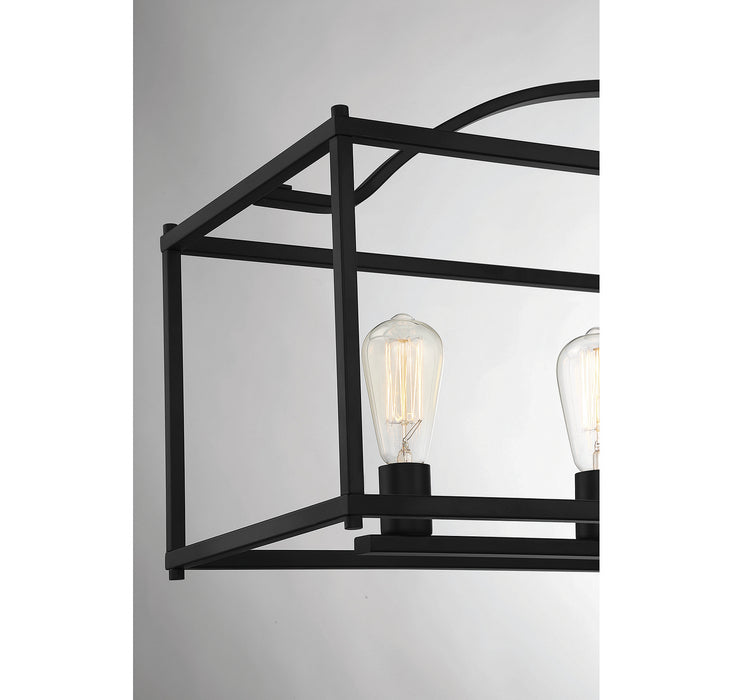 Savoy House 1-190-5-89 Five Light Linear Chandelier, Matte Black