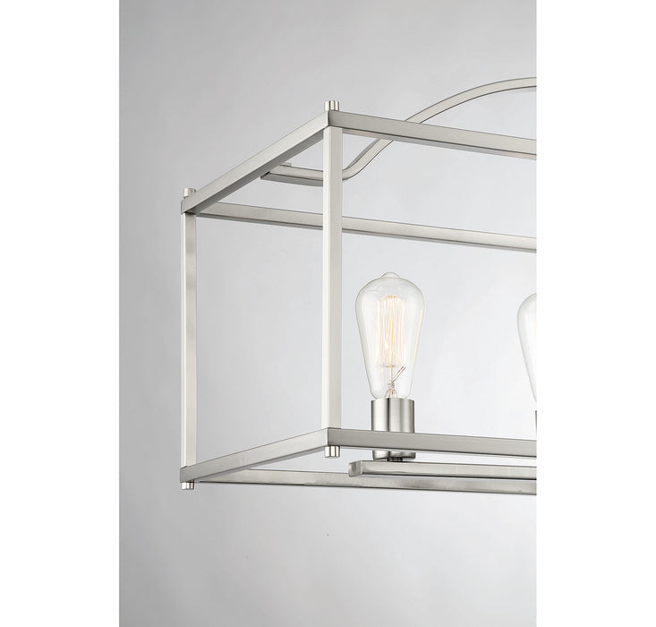 Savoy House 1-190-5-SN Five Light Linear Chandelier, Satin Nickel