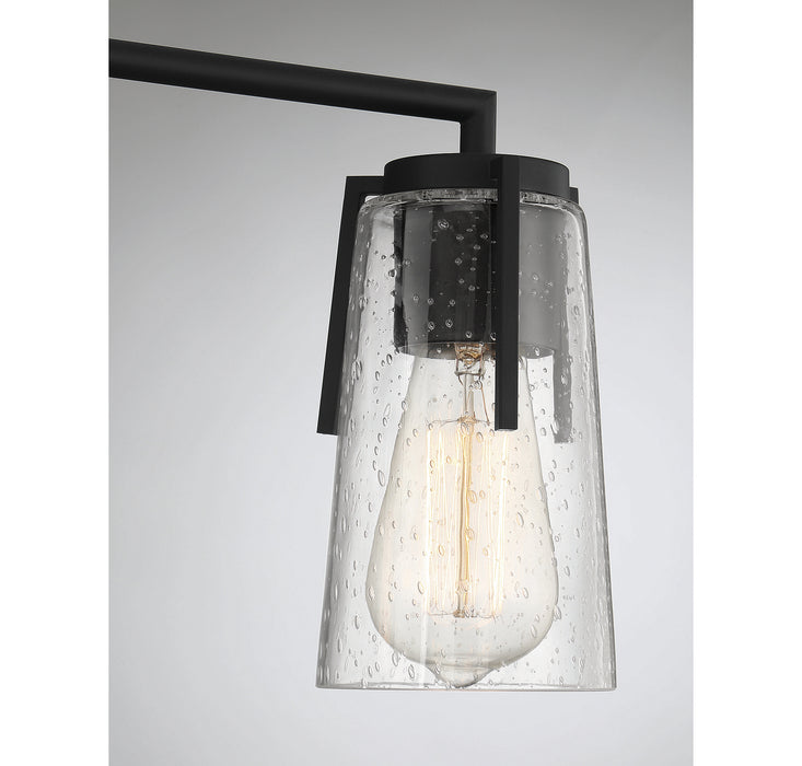 Savoy House 8-7045-3-BK Three Light Bath Bar, Black