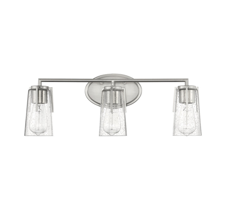 Savoy House 8-7045-3-SN Three Light Bath Bar, Satin Nickel