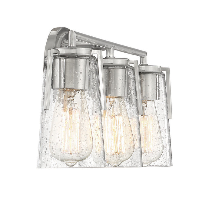 Savoy House 8-7045-3-SN Three Light Bath Bar, Satin Nickel