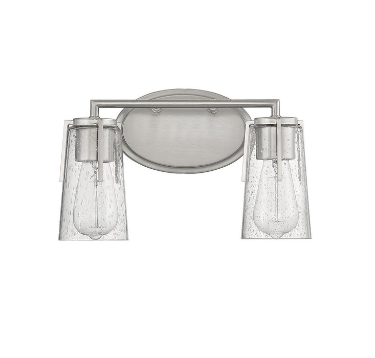 Savoy House 8-7045-2-SN Two Light Bath Bar, Satin Nickel