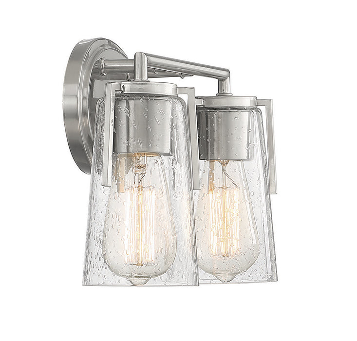 Savoy House 8-7045-2-SN Two Light Bath Bar, Satin Nickel