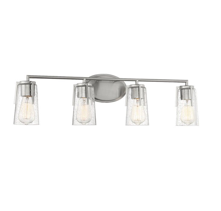 Savoy House 8-7045-4-SN Four Light Bath Bar, Satin Nickel