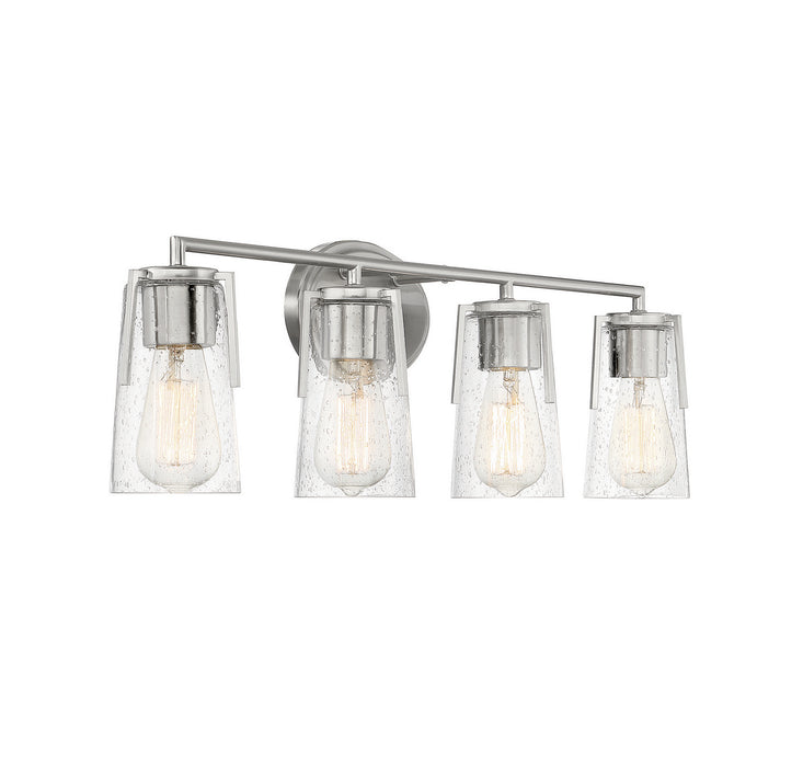 Savoy House 8-7045-4-SN Four Light Bath Bar, Satin Nickel