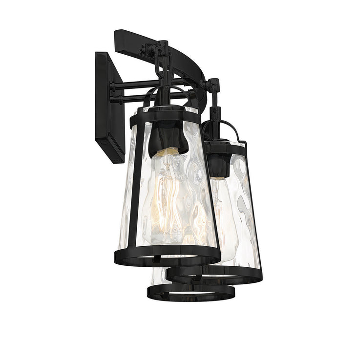 Savoy House 8-560-3-BK Three Light Bath Bar, Black