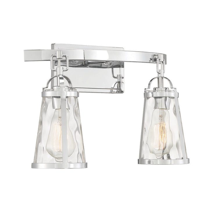 Savoy House 8-560-2-11 Two Light Bath Bar, Polished Chrome