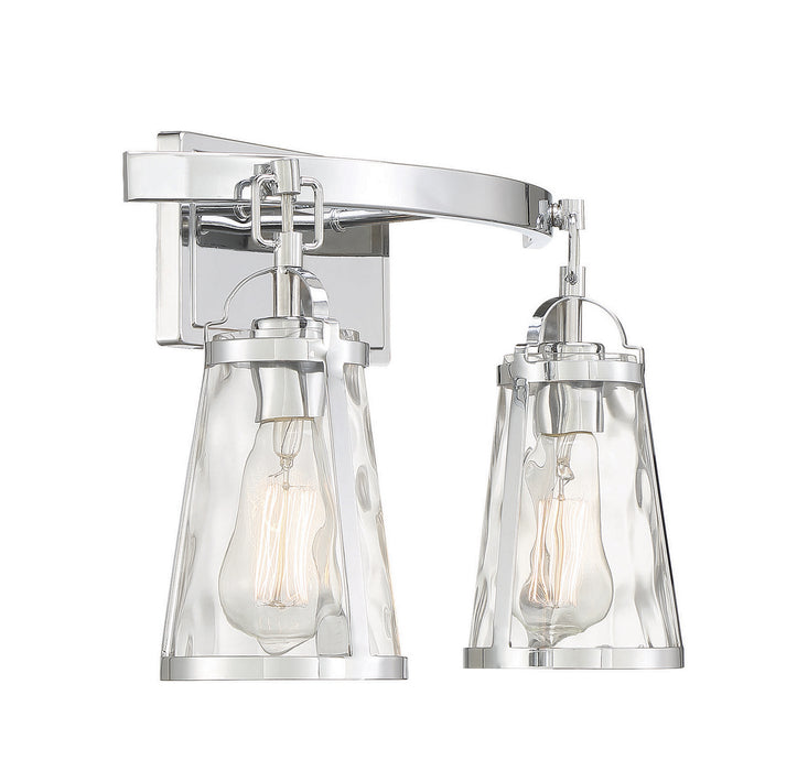 Savoy House 8-560-2-11 Two Light Bath Bar, Polished Chrome