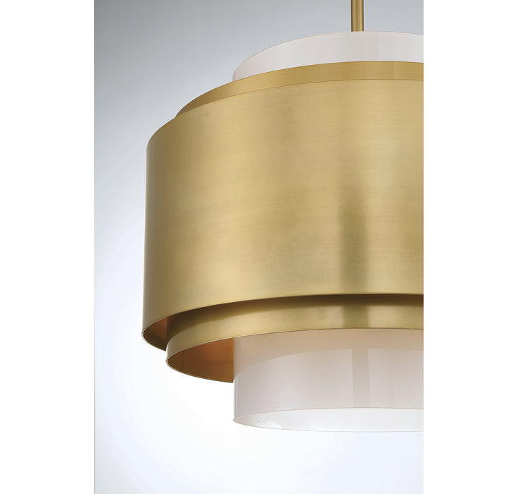 Savoy House 1-181-4-171 Four Light Pendant, Burnished Brass