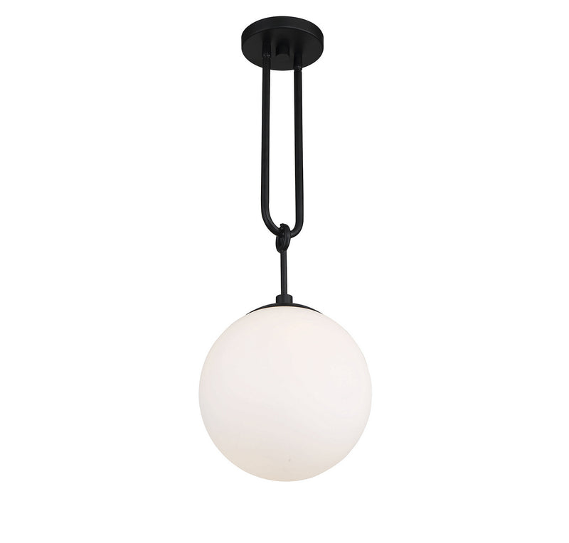 Savoy House 7-180-1-89 One Light Pendant, Matte Black