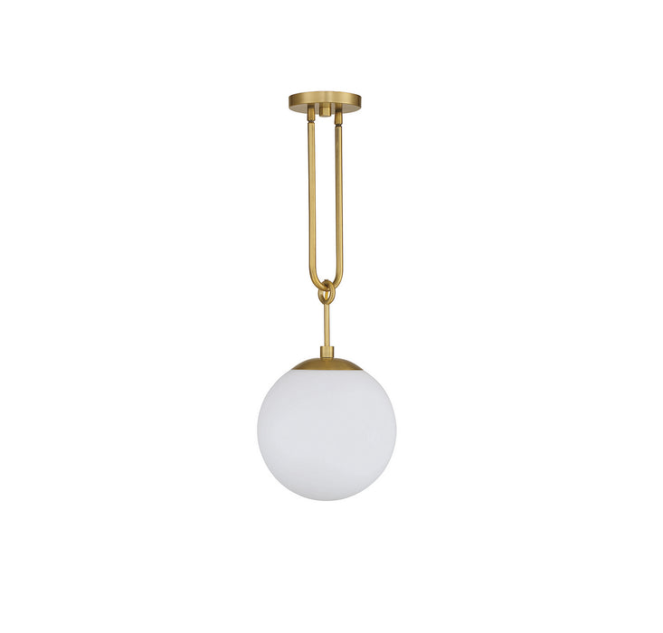 Savoy House 7-180-1-322 One Light Pendant, Warm Brass