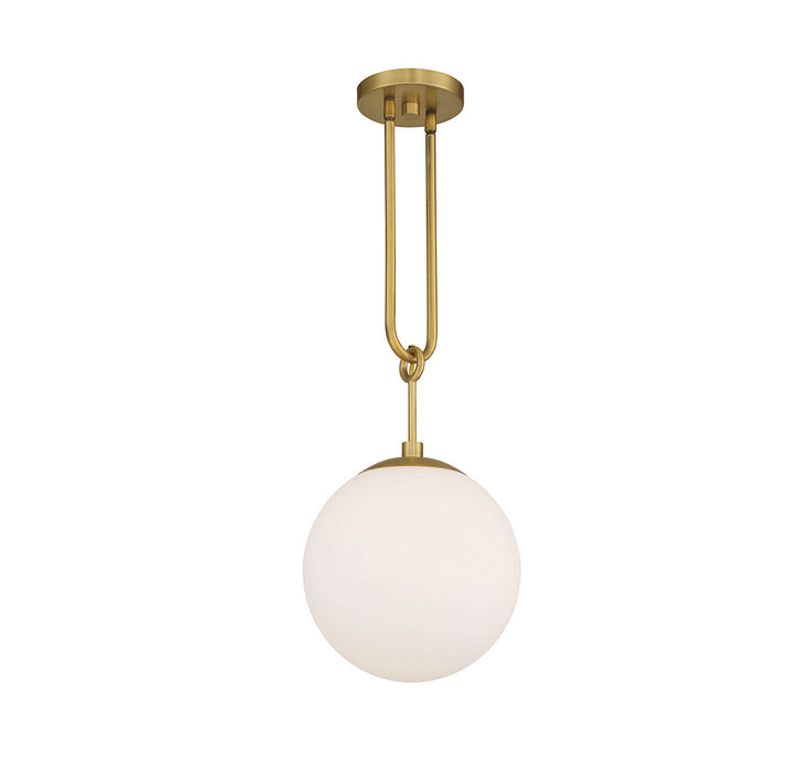 Savoy House 7-180-1-322 One Light Pendant, Warm Brass