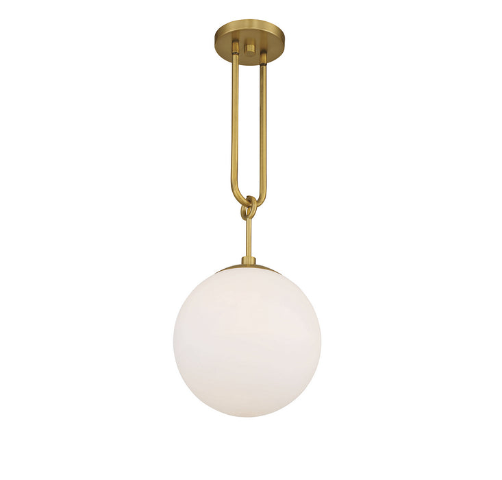 Savoy House 7-180-1-322 One Light Pendant, Warm Brass