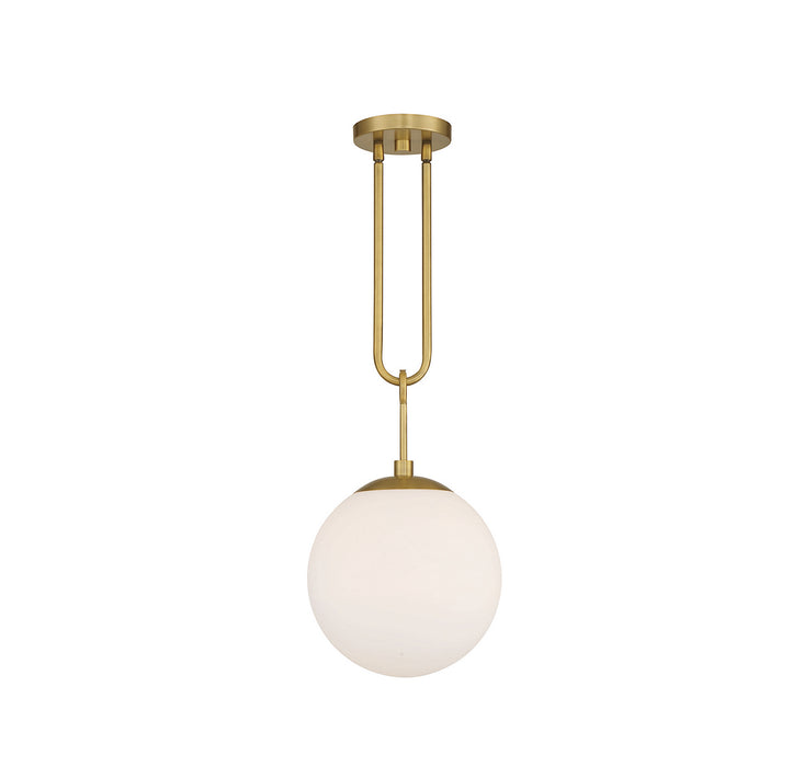 Savoy House 7-180-1-322 One Light Pendant, Warm Brass