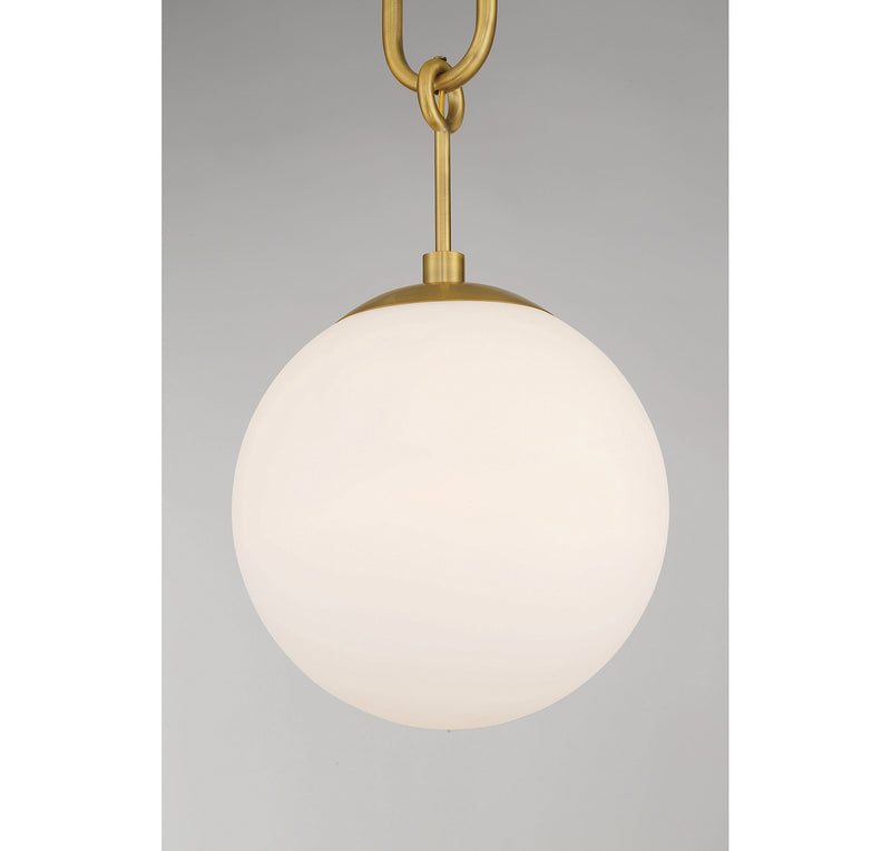 Savoy House 7-180-1-322 One Light Pendant, Warm Brass
