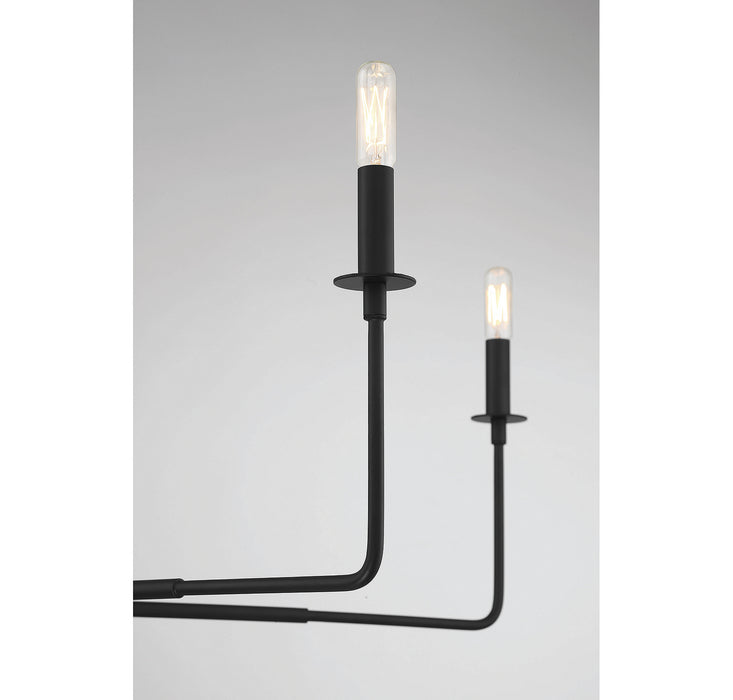 Savoy House 1-2221-6-89 Six Light Chandelier, Matte Black
