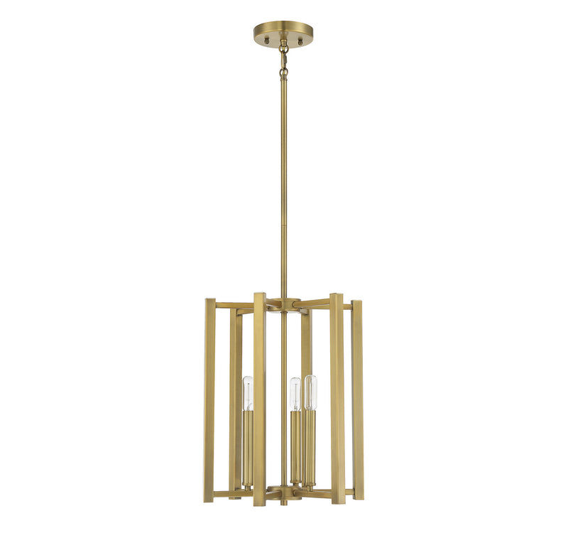 Savoy House 3-7700-3-322 Three Light Pendant, Warm Brass