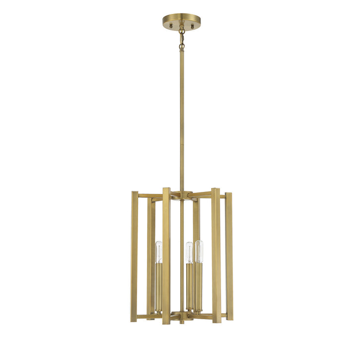 Savoy House 3-7700-3-322 Three Light Pendant, Warm Brass