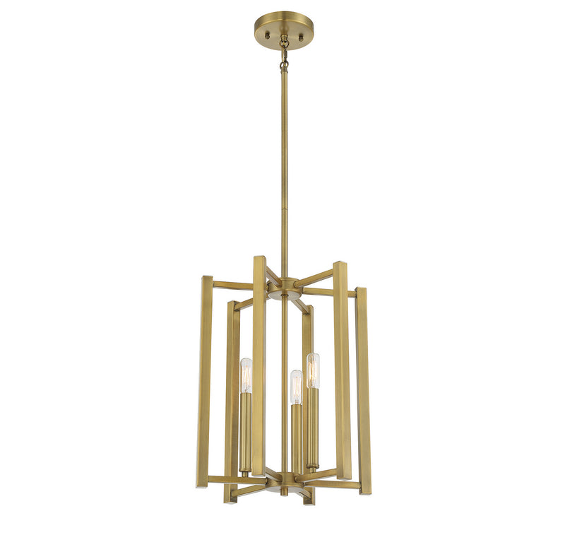 Savoy House 3-7700-3-322 Three Light Pendant, Warm Brass