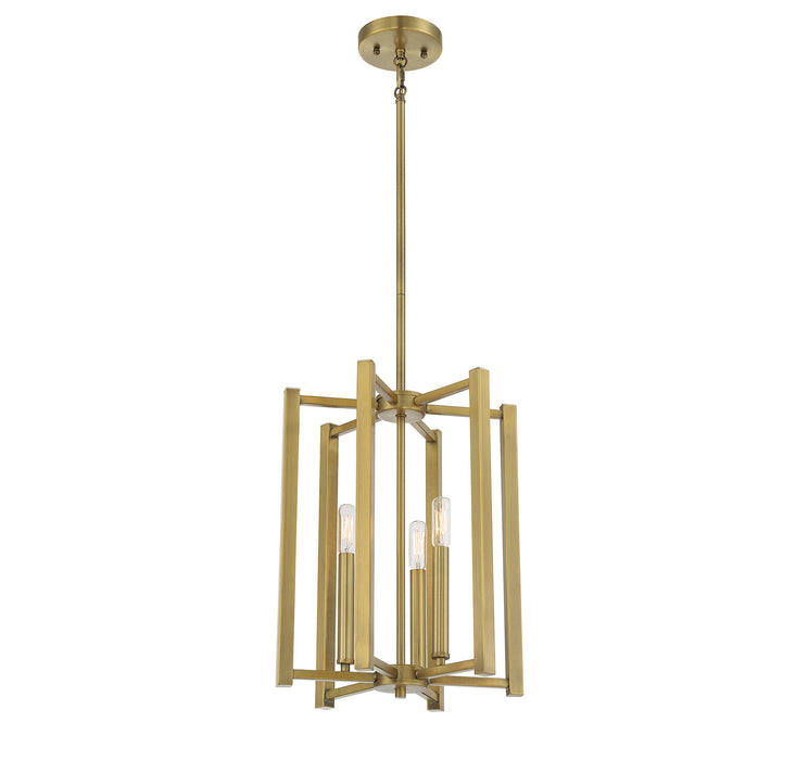 Savoy House 3-7700-3-322 Three Light Pendant, Warm Brass