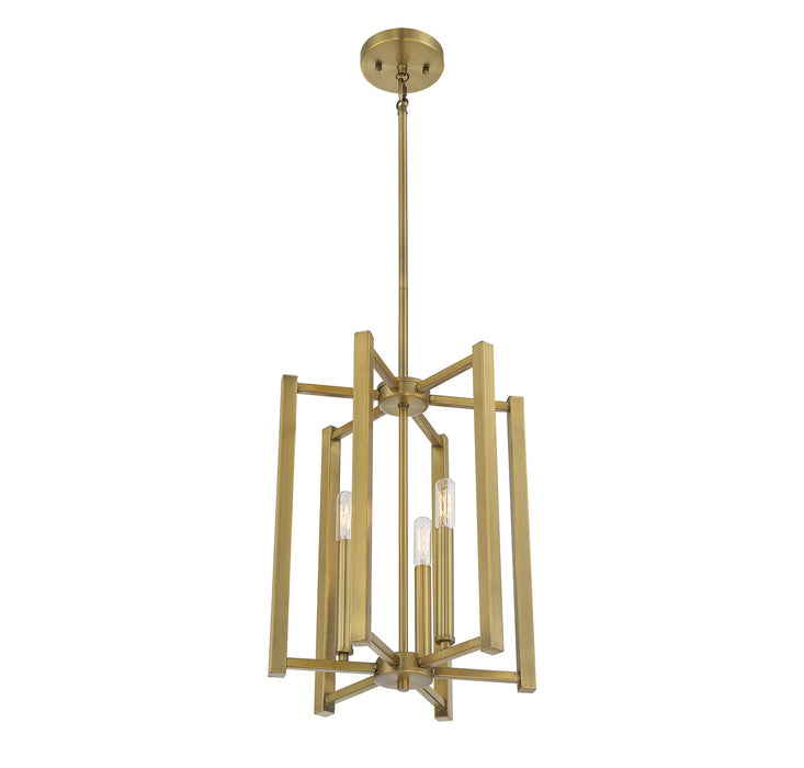 Savoy House 3-7700-3-322 Three Light Pendant, Warm Brass