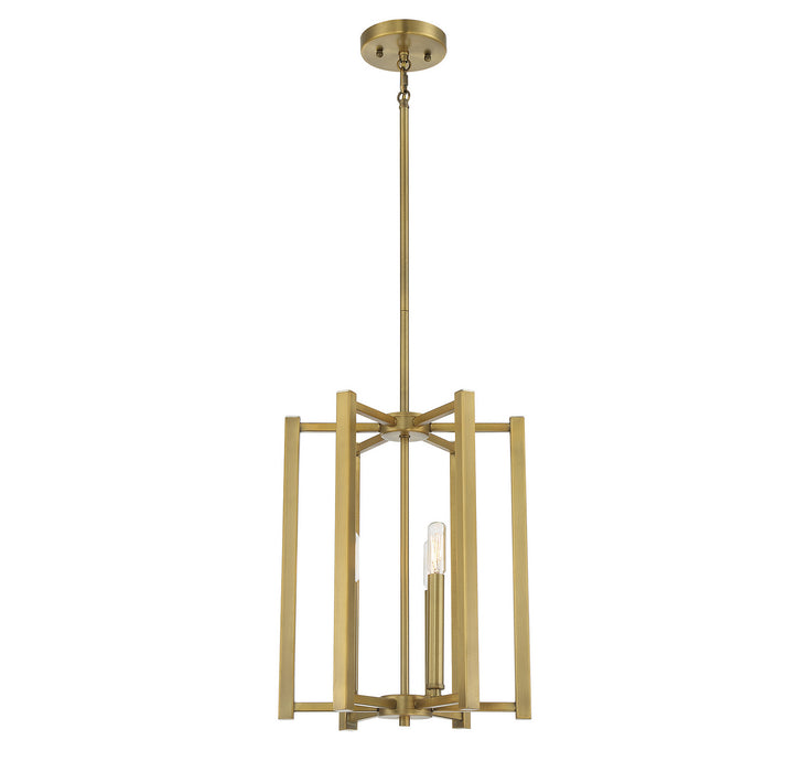 Savoy House 3-7700-3-322 Three Light Pendant, Warm Brass